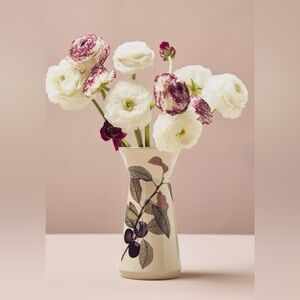 NEW Anthropologie Rousseau Harvest Stoneware Vase, Short